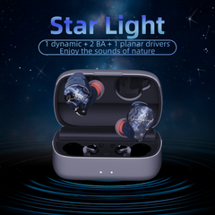 Sam&Johnny HM10 True Wireless HiFi Earphones: 1DD + 2BA + 1 Piezo Hybrid Driver Setup per Side